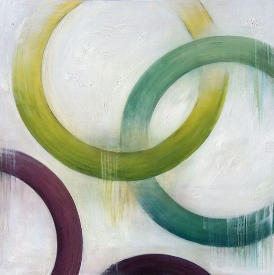 Monika Steiner, "Union", 50"x50", oil on panel
