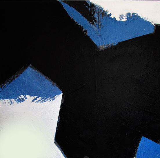 Myke Reilly, "Blumaka", 60"x60", mixed media on canvas
