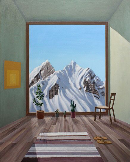 Patrick St. Clair, "Alpine Room", 60"x48", oil on canvas