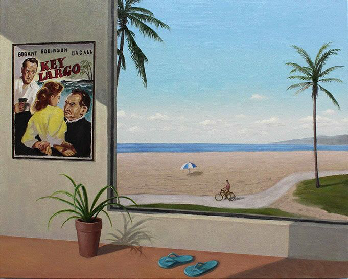 Patrick St. Clair, "Beachfront", 24"x30", oil on canvas