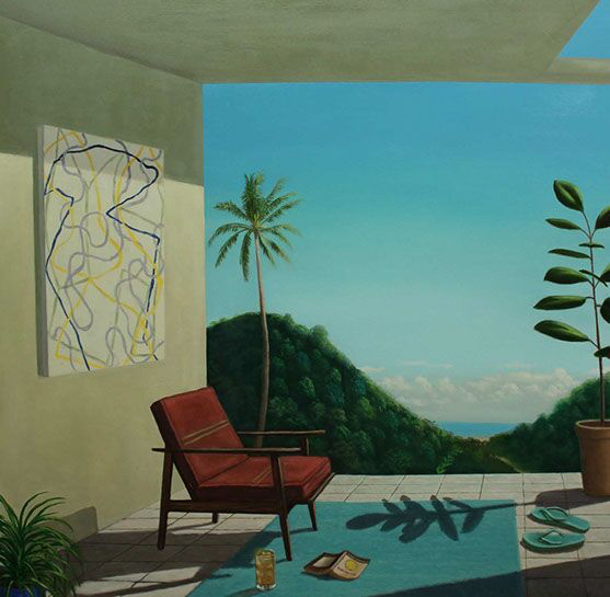 Patrick St. Clair, "The Near Shore", 48"x48", oil on canvas
