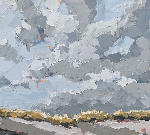 Paul Norwood, "Autumn Dunes", 55"x50", oil on canvas