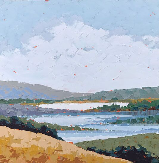 Paul Norwood, "West Marin", 60"x60", oil on canvas