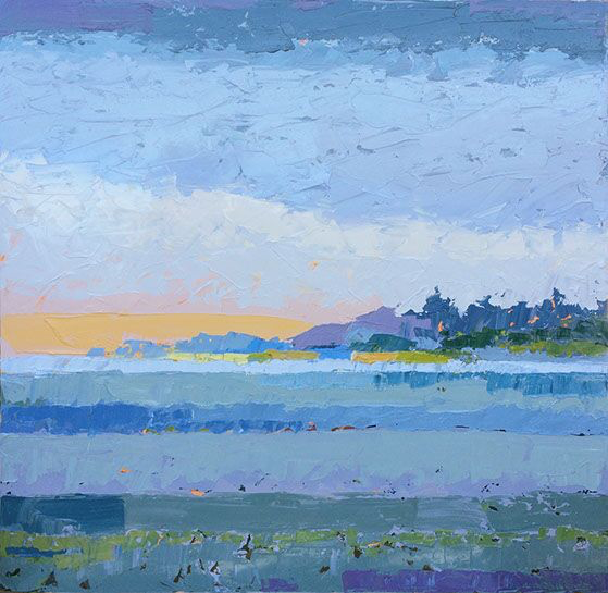 Paul Norwood, "Blue Morning", 60"x60", oil on canvas