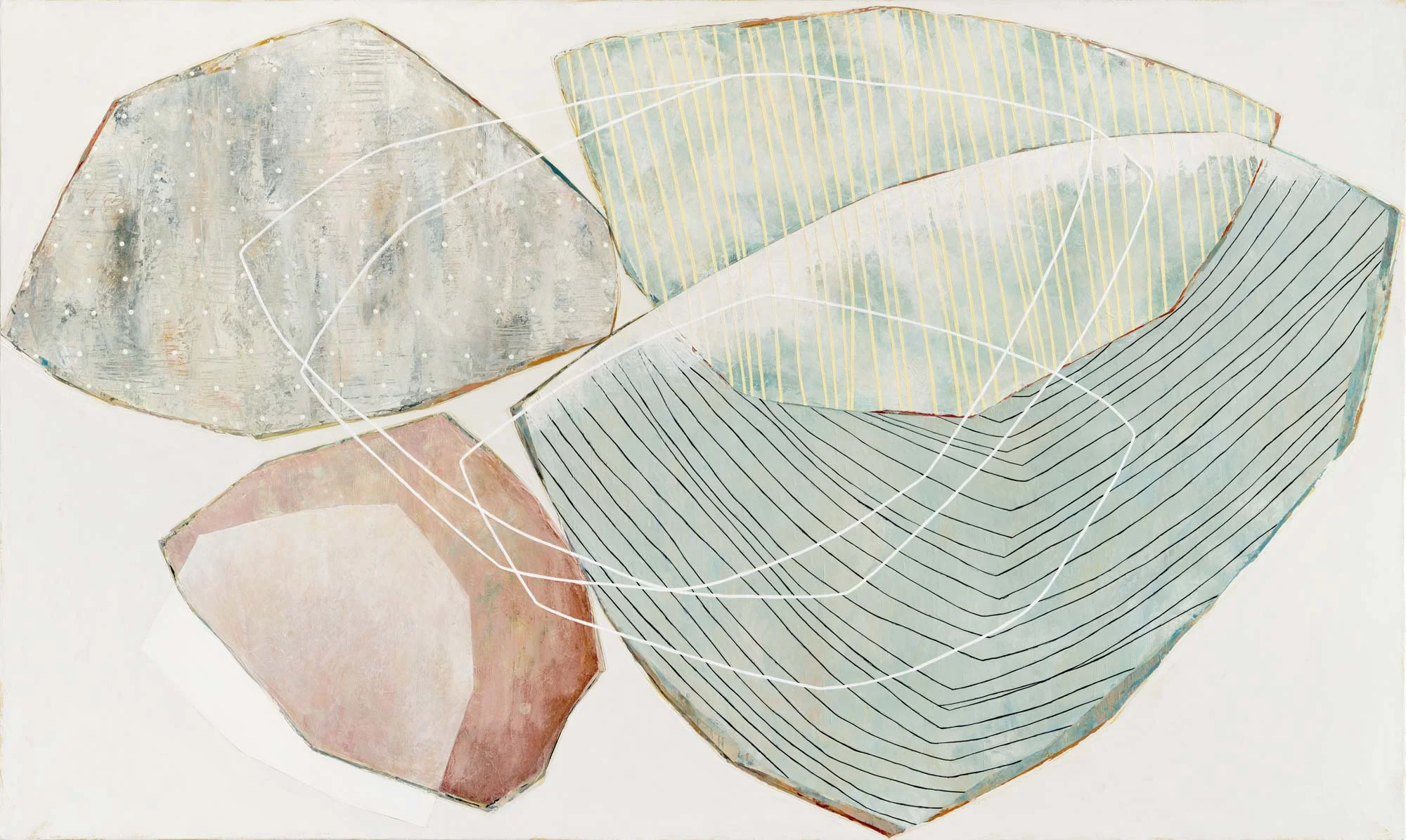 Karine Leger, "Lake Reflection 2", 36"x60", acrylic on canvas