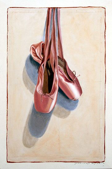Santiago Garcia, "Sidney's Slippers", 36"x24", oil on canvas
