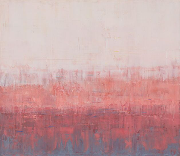 Suzy Barnard, "Stawberry Frappe", 44"x51", oil on panel