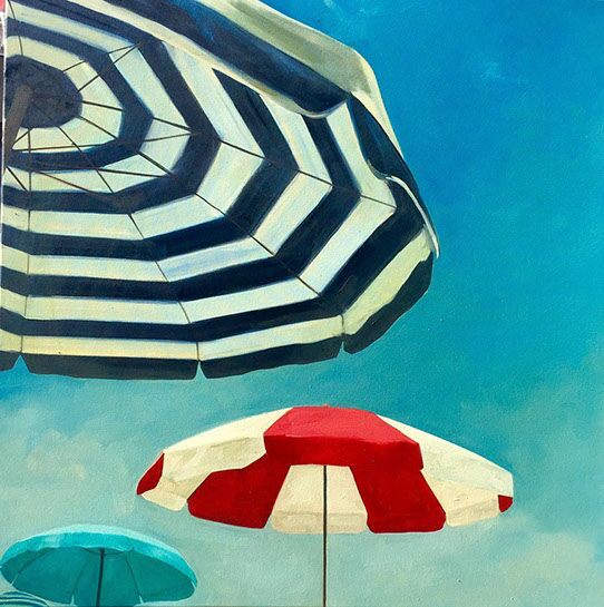 T.S. Harris, "Ready for Relaxing", 40"x40", oil on canvas