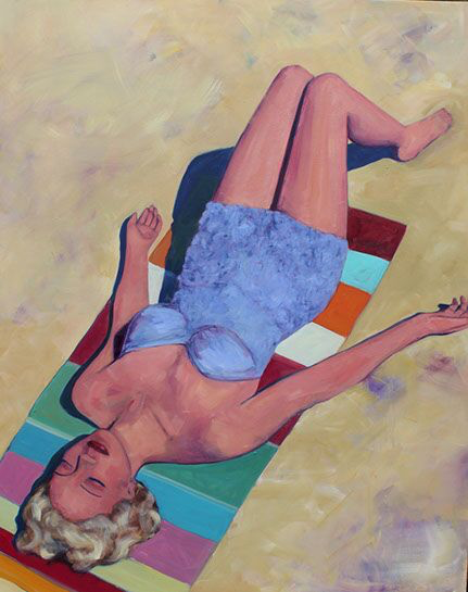T.S. Harris, "Sun Worship", 60"x48", oil on canvas