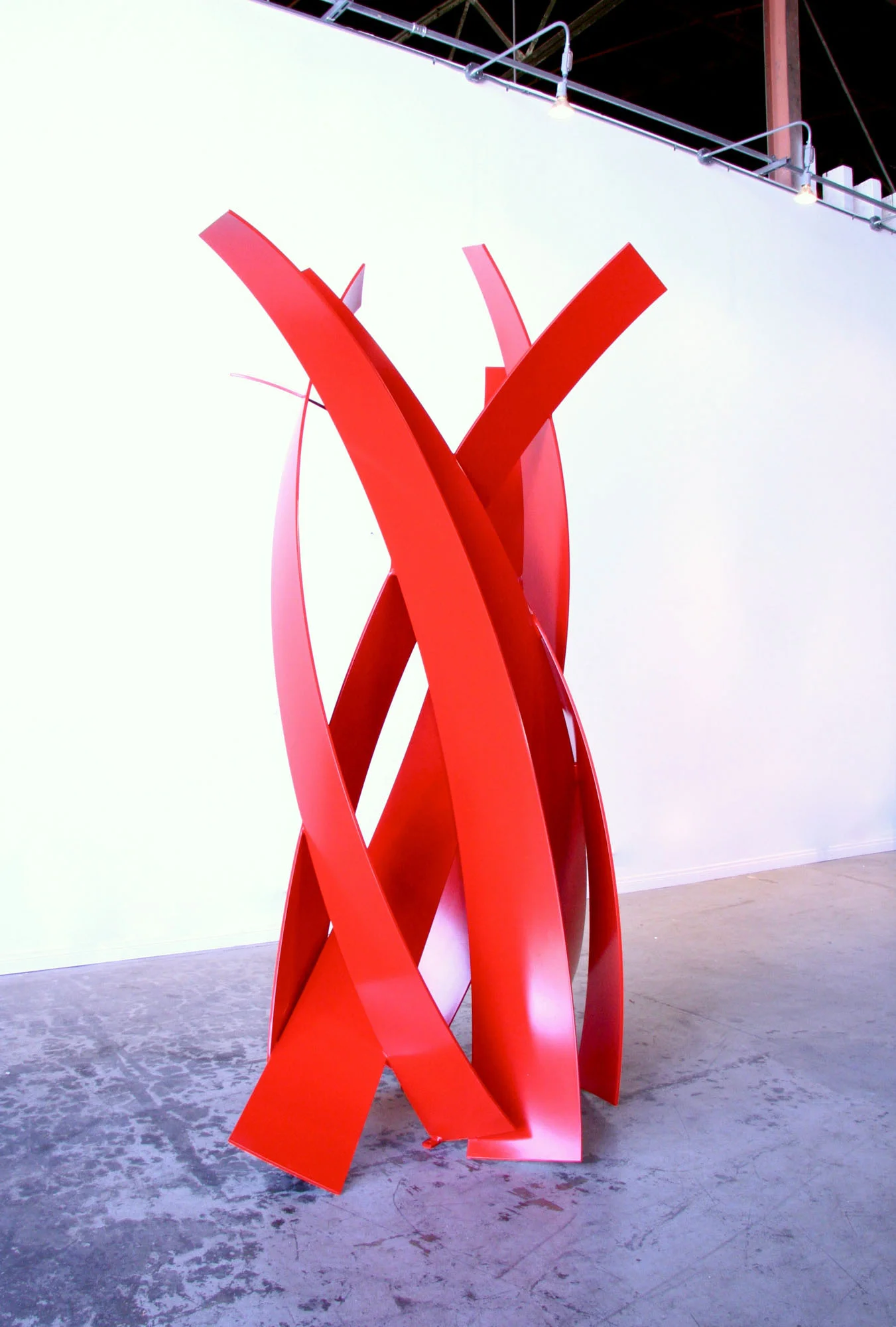 Matt Devine, "1200 Degrees, 2013", 103"H x 64"W x 52" D, aluminum with powder coat paint