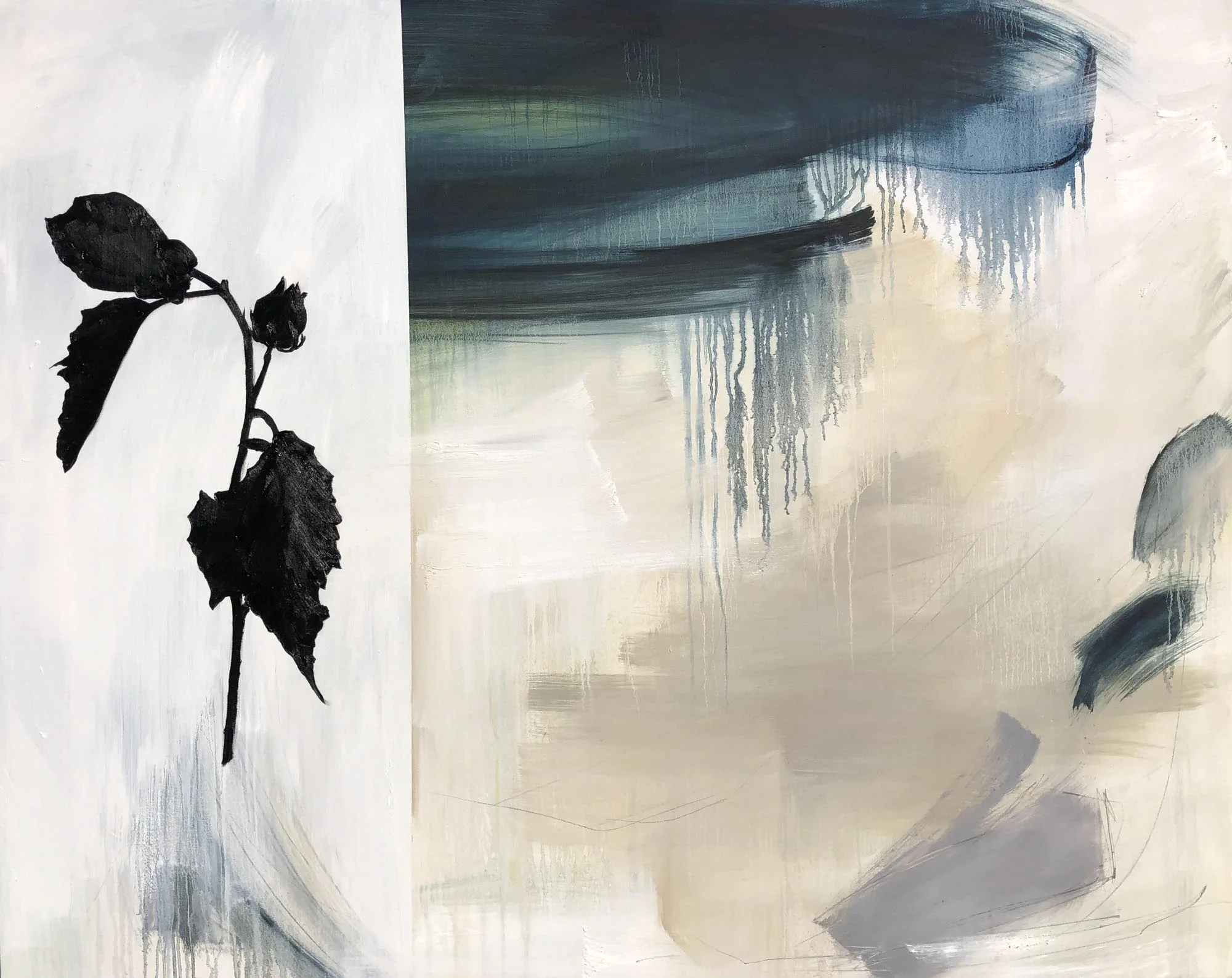 Monika Steiner, "Out of Shadow", 48"x60", oil on canvas