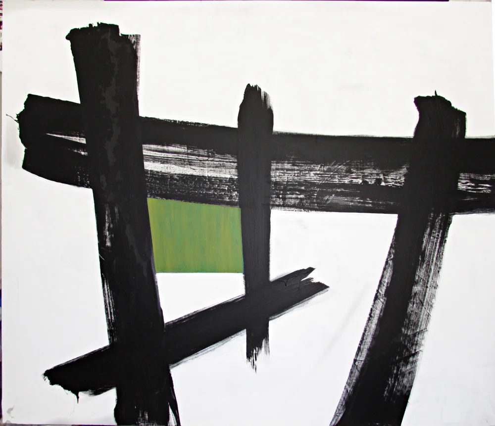 Myke Reilly, "Ecura", 60"x72", mixed media on canvas