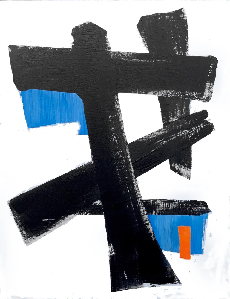 Myke Reilly, "Skyora", 30"x40", mixed media on canvas