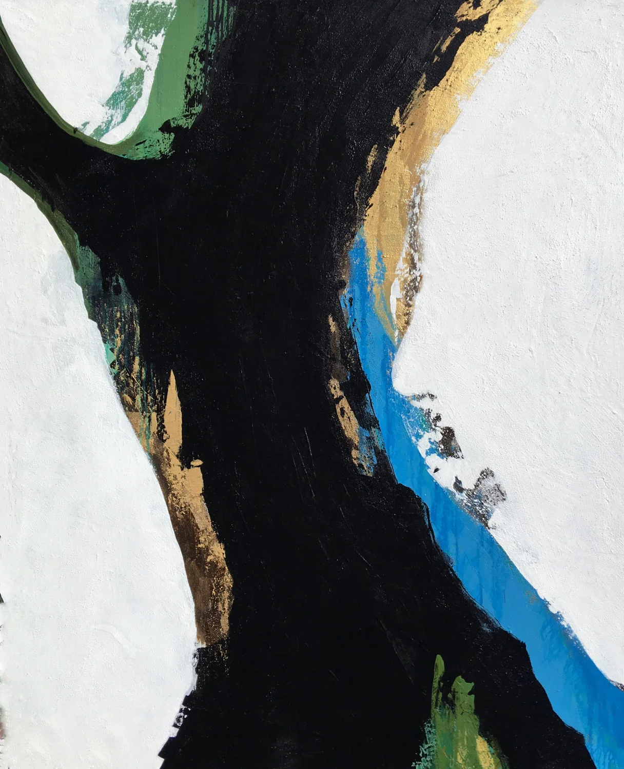 Myke Reilly, “Oceara", 72"x60", mixed media on canvas