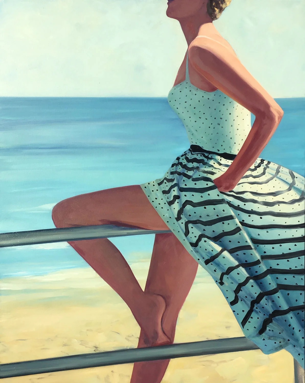 T.S. Harris, "Sea Breeze", 60"x48", oil on canvas