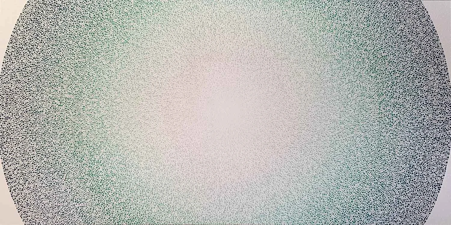 AJ Oishi, “Companionship”, 36”x72”, acrylic on canvas