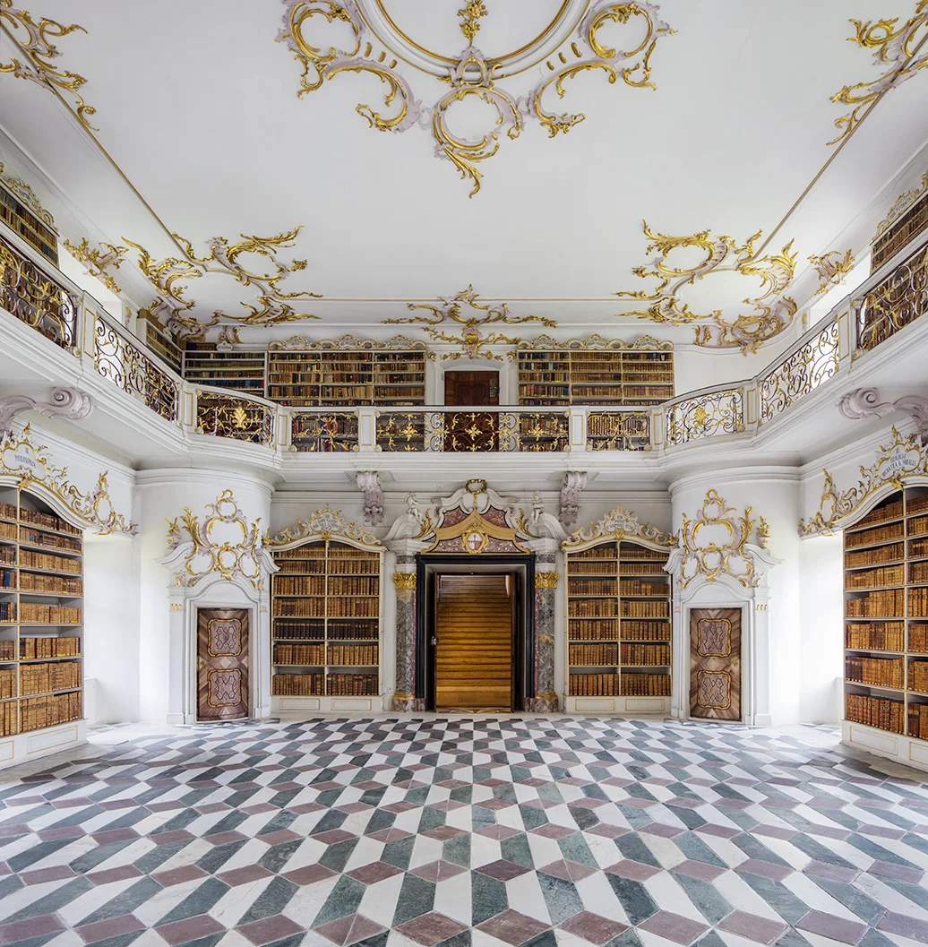 Reinhard Gorner, "Neustift Abbey Library II, Varn, Italy", Lightjet Digital C Print