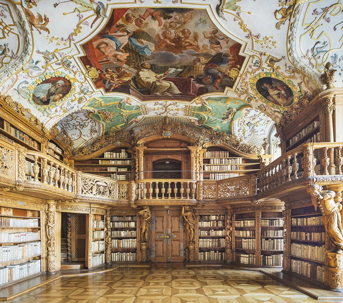 Reinhard Gorner, "The Vision, Abbey Library, Waldsassen", Lightjet Digital C Print