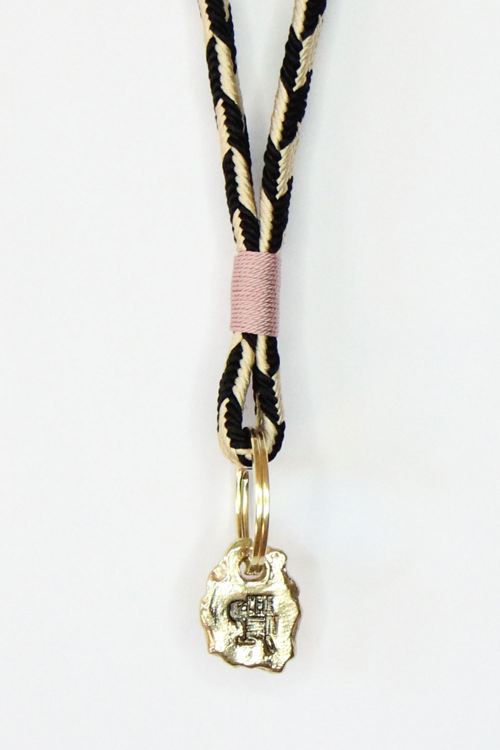 KEY STRAP long "TOI ET MOI" rose finish