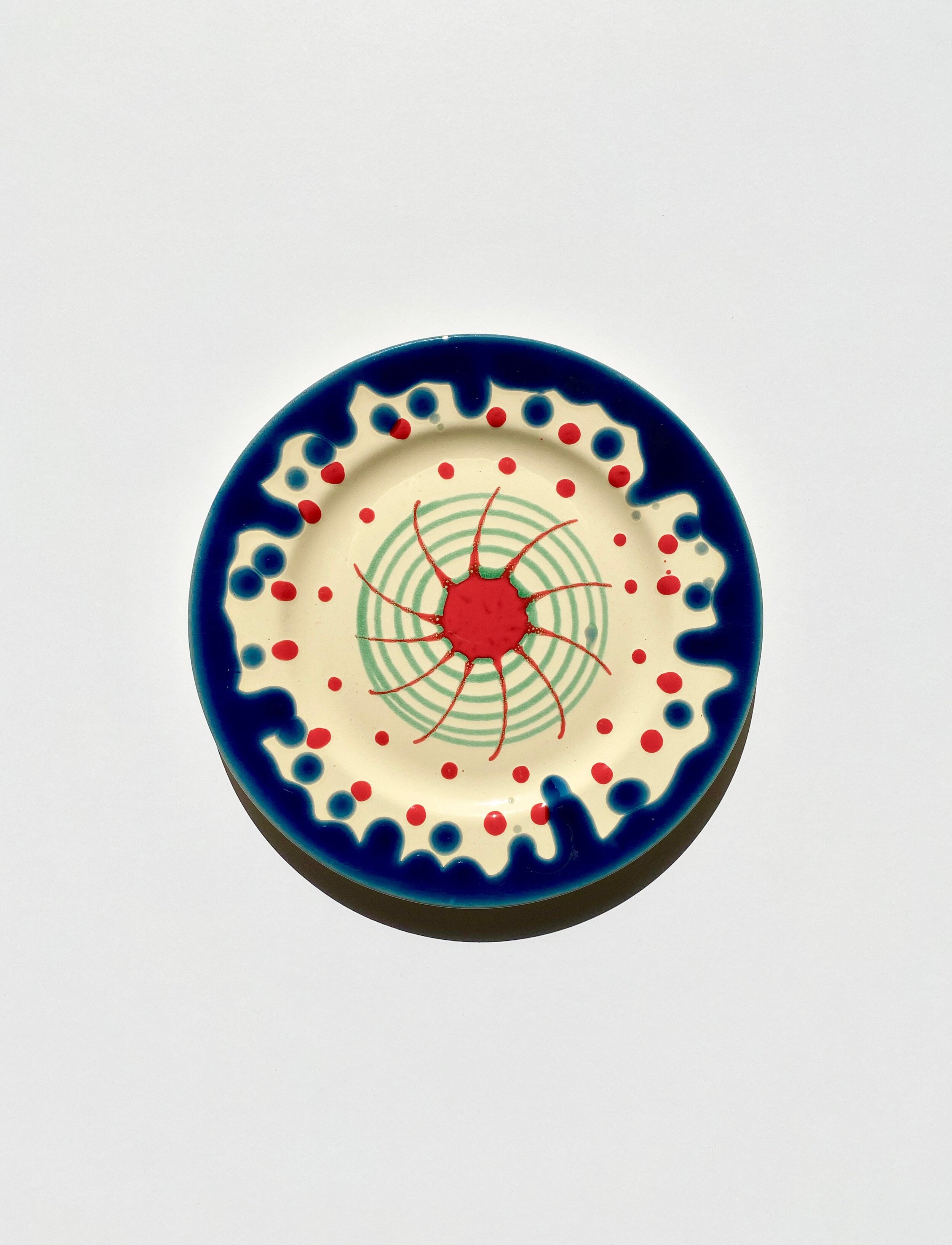 SMALL PLATE "Blue Splash"