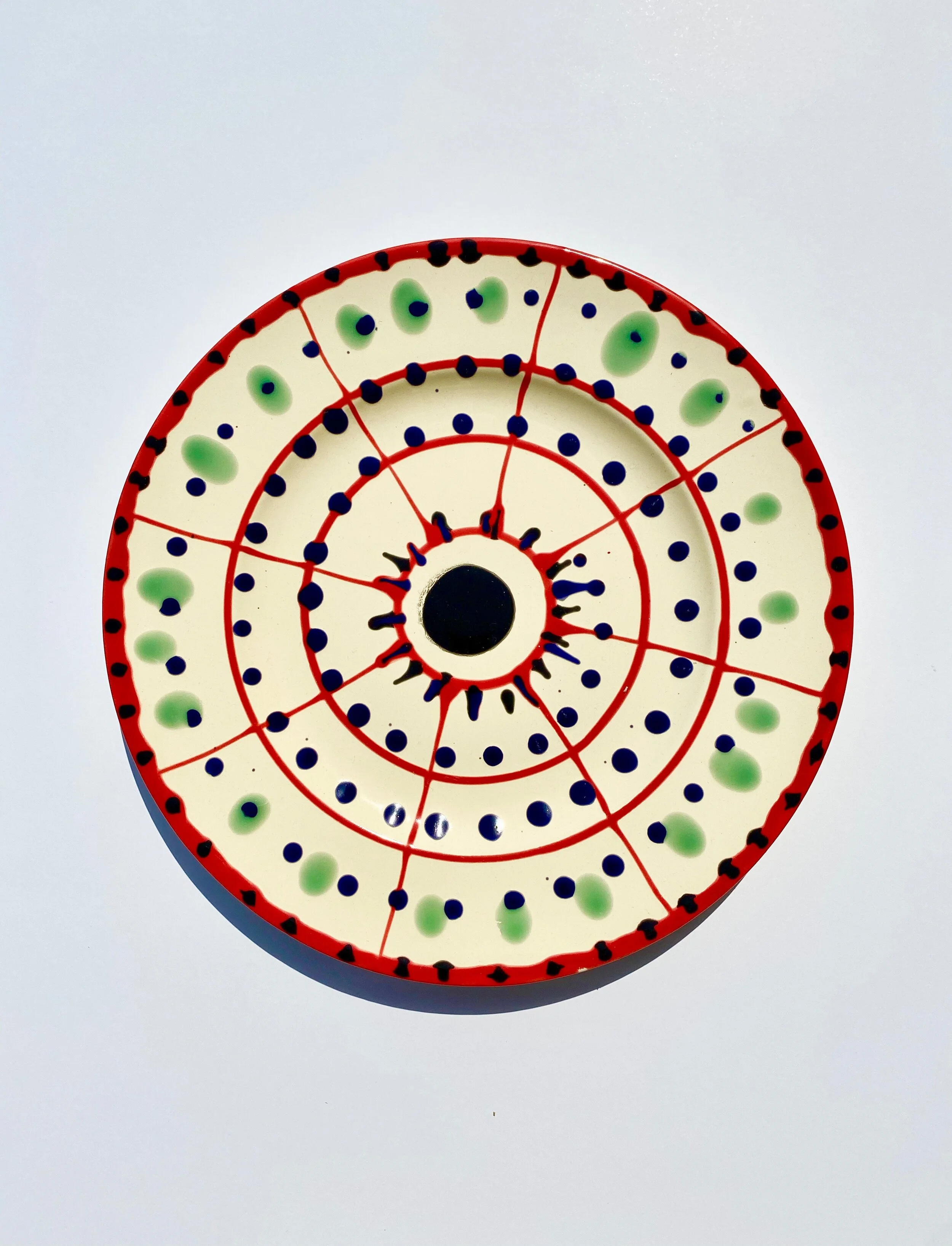 LARGE PLATE "Red Splash"