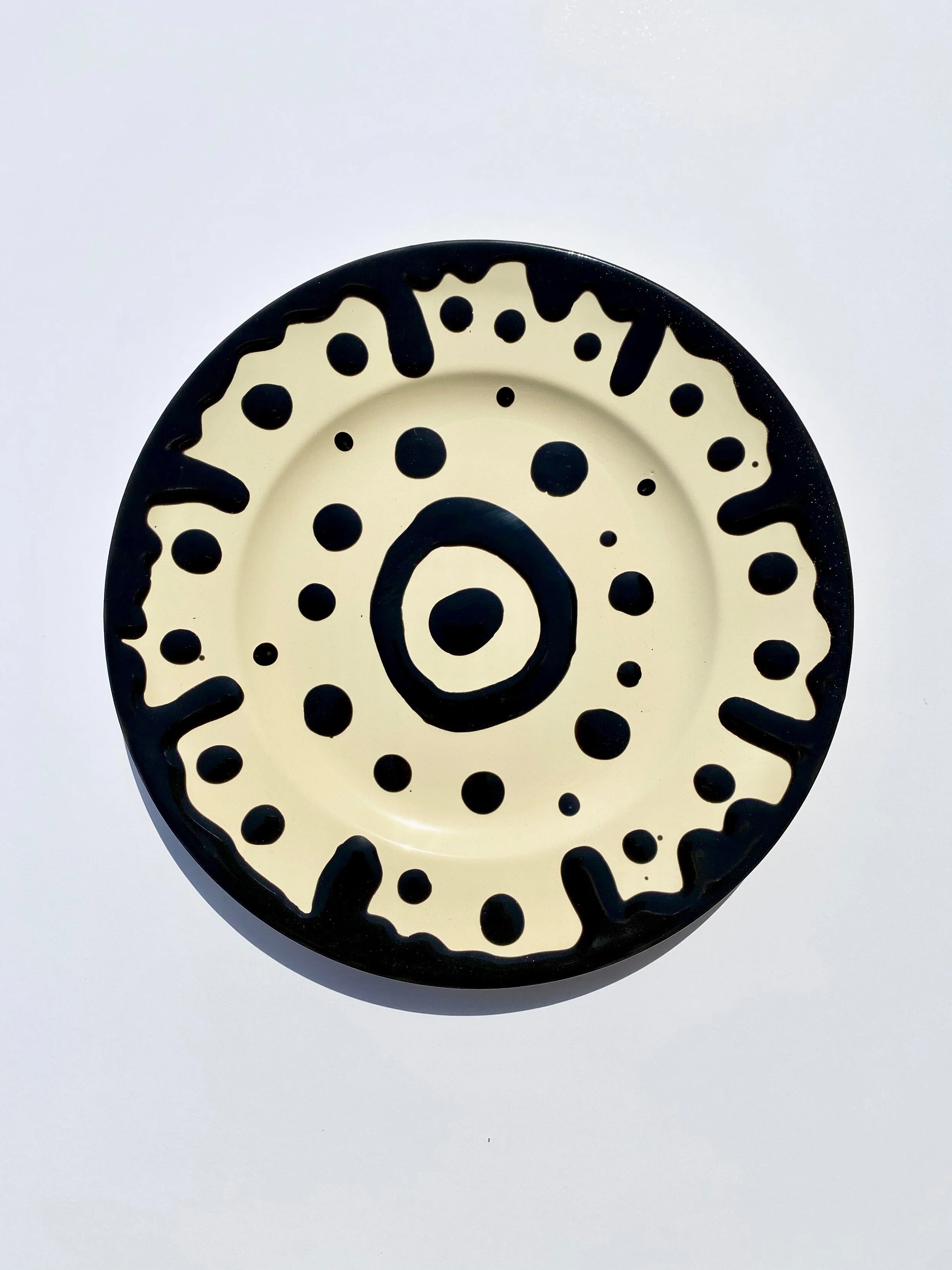 LARGE PLATE "Ultrablack Splash"