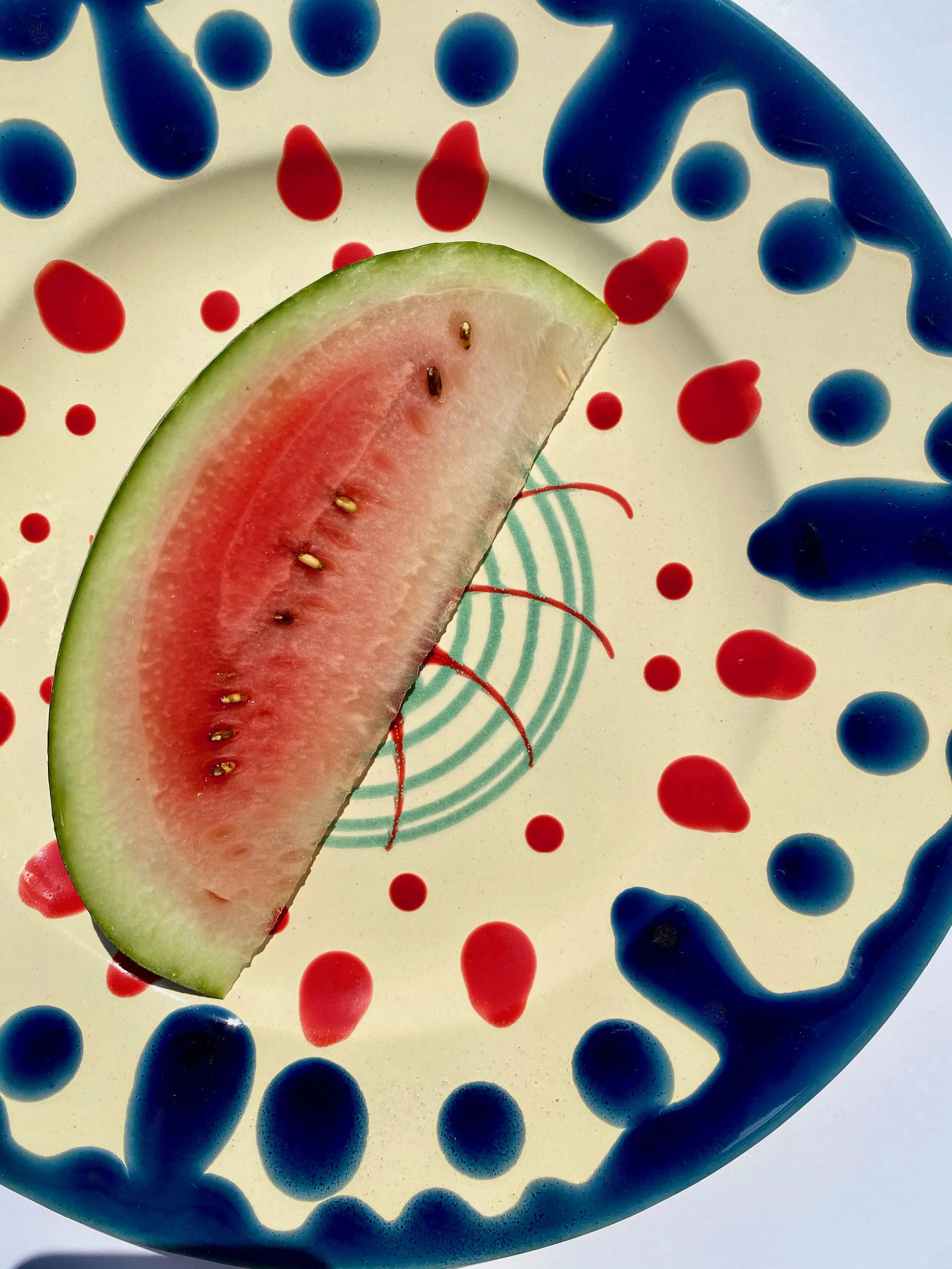 LARGE PLATE "Blue Splash"