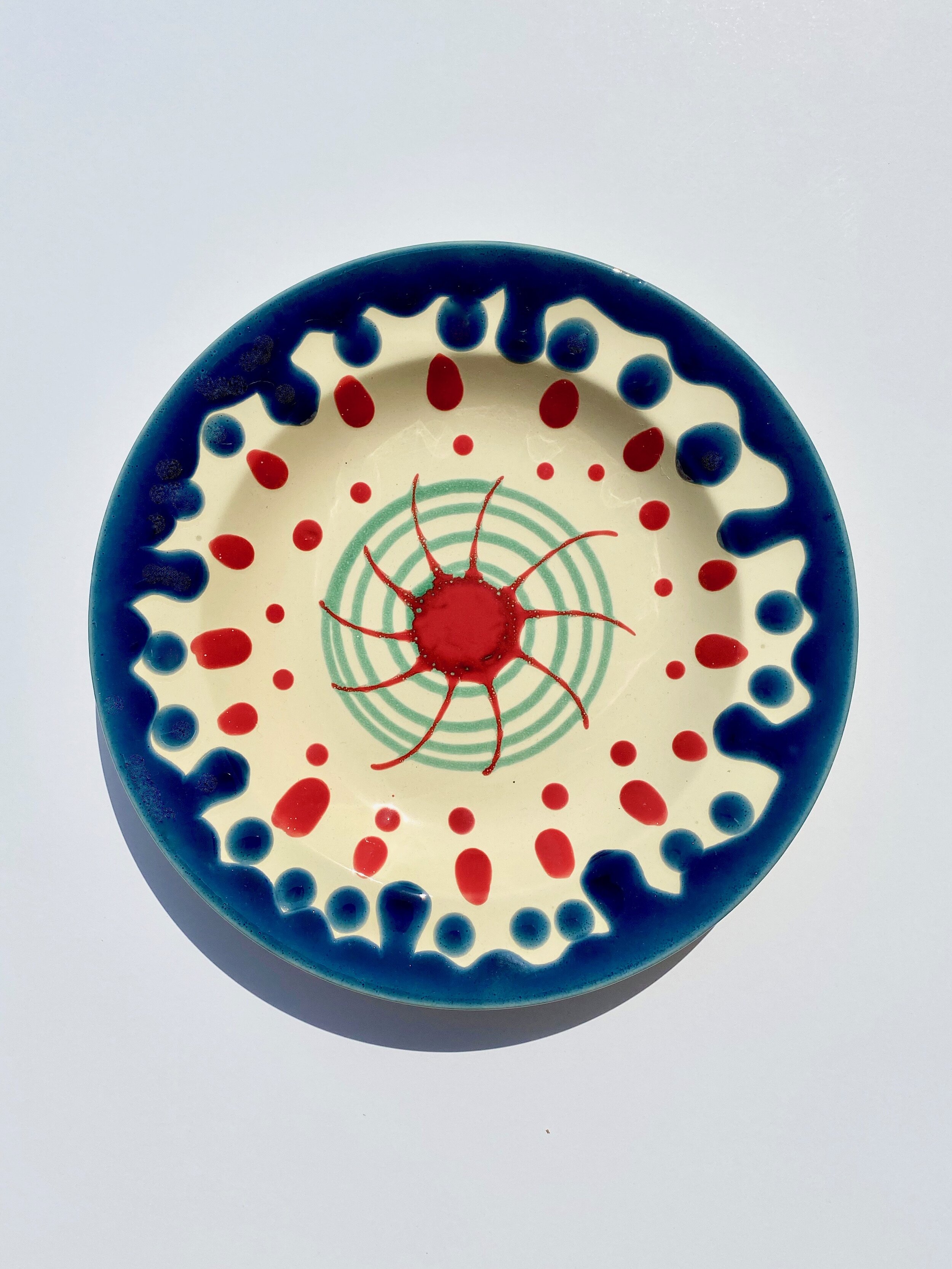 SOUP PLATE "Blue Splash"