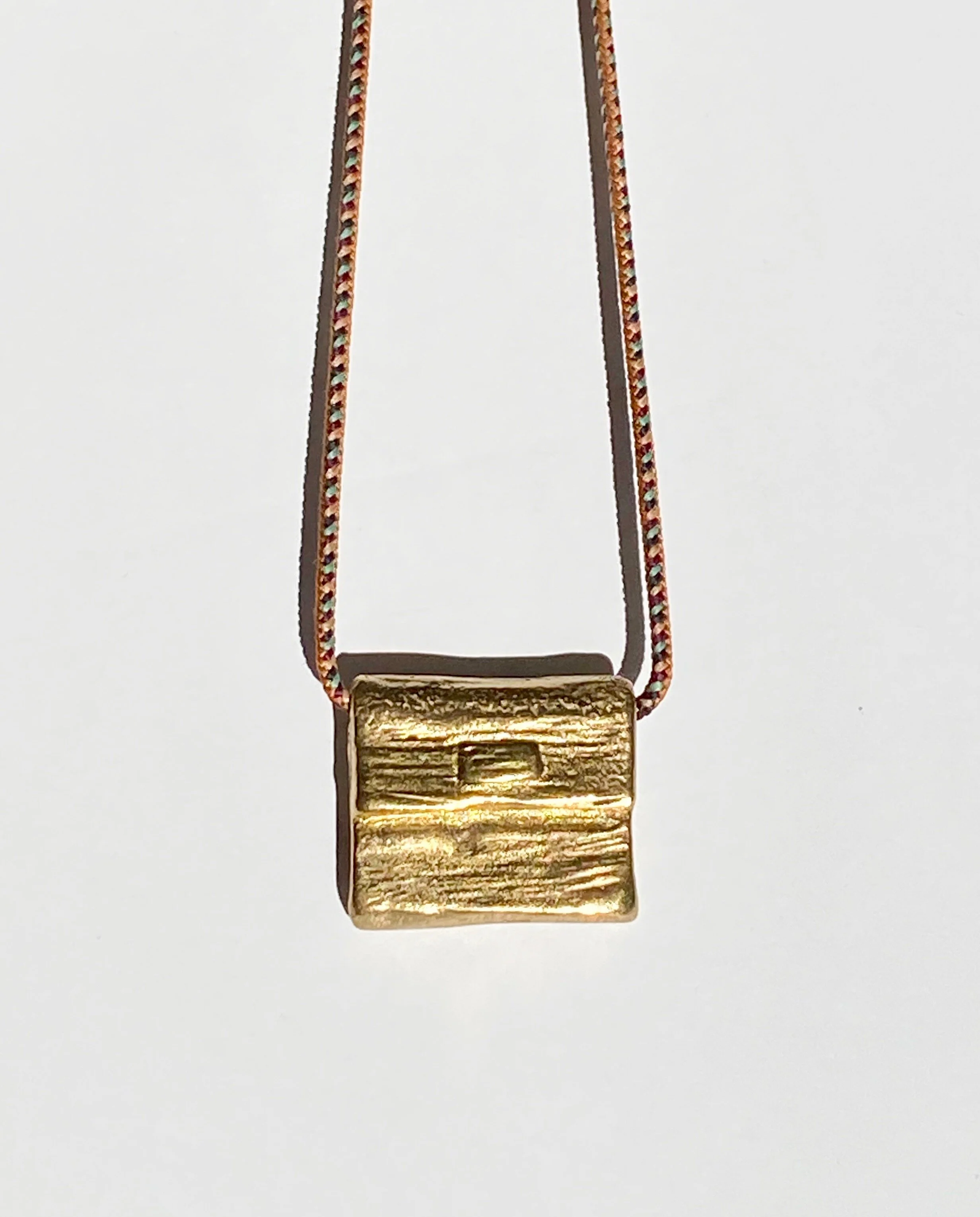 Necklace Bag "THINKING OF YOU" mustard mix