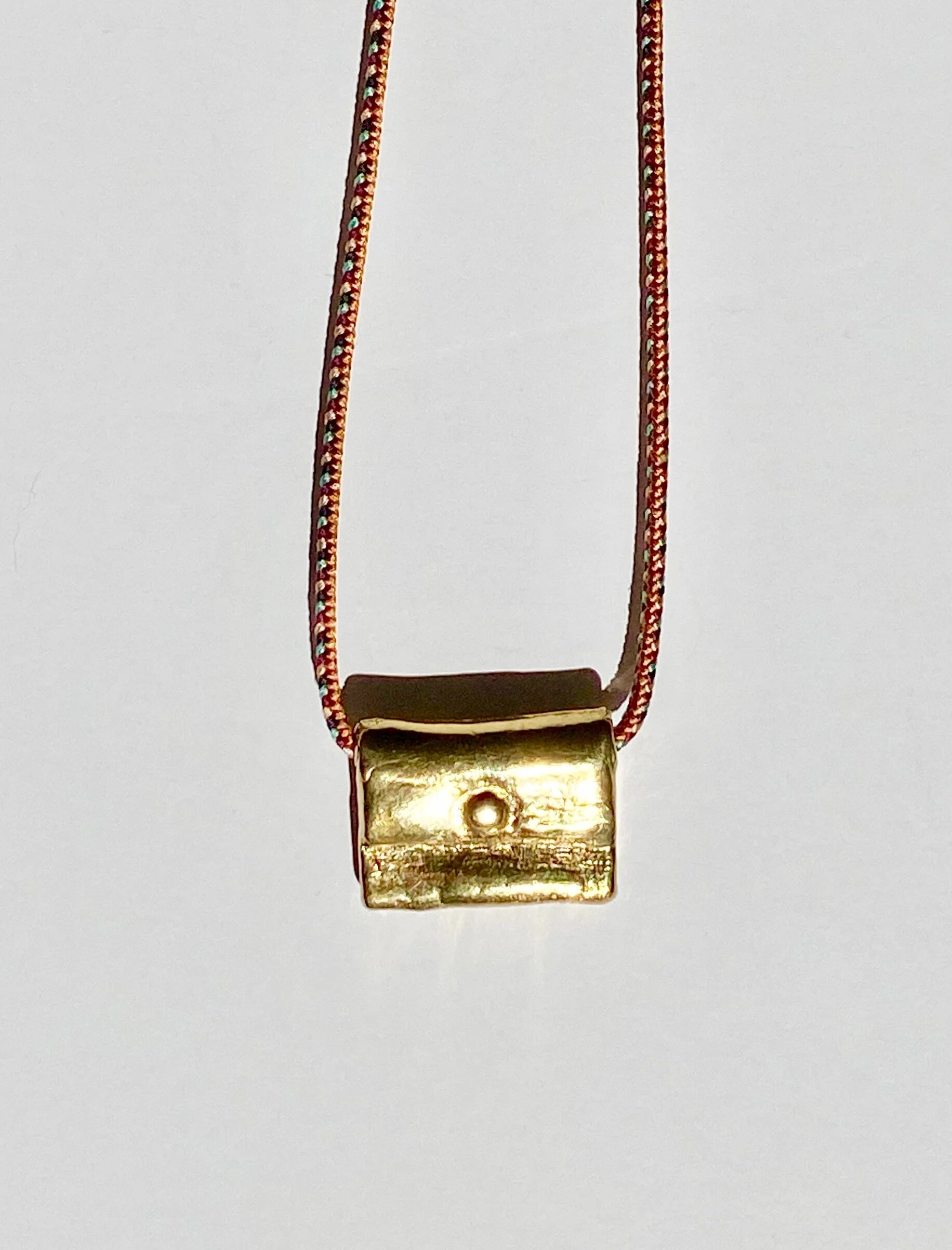 Necklace Bag "AMORE" mustard mix