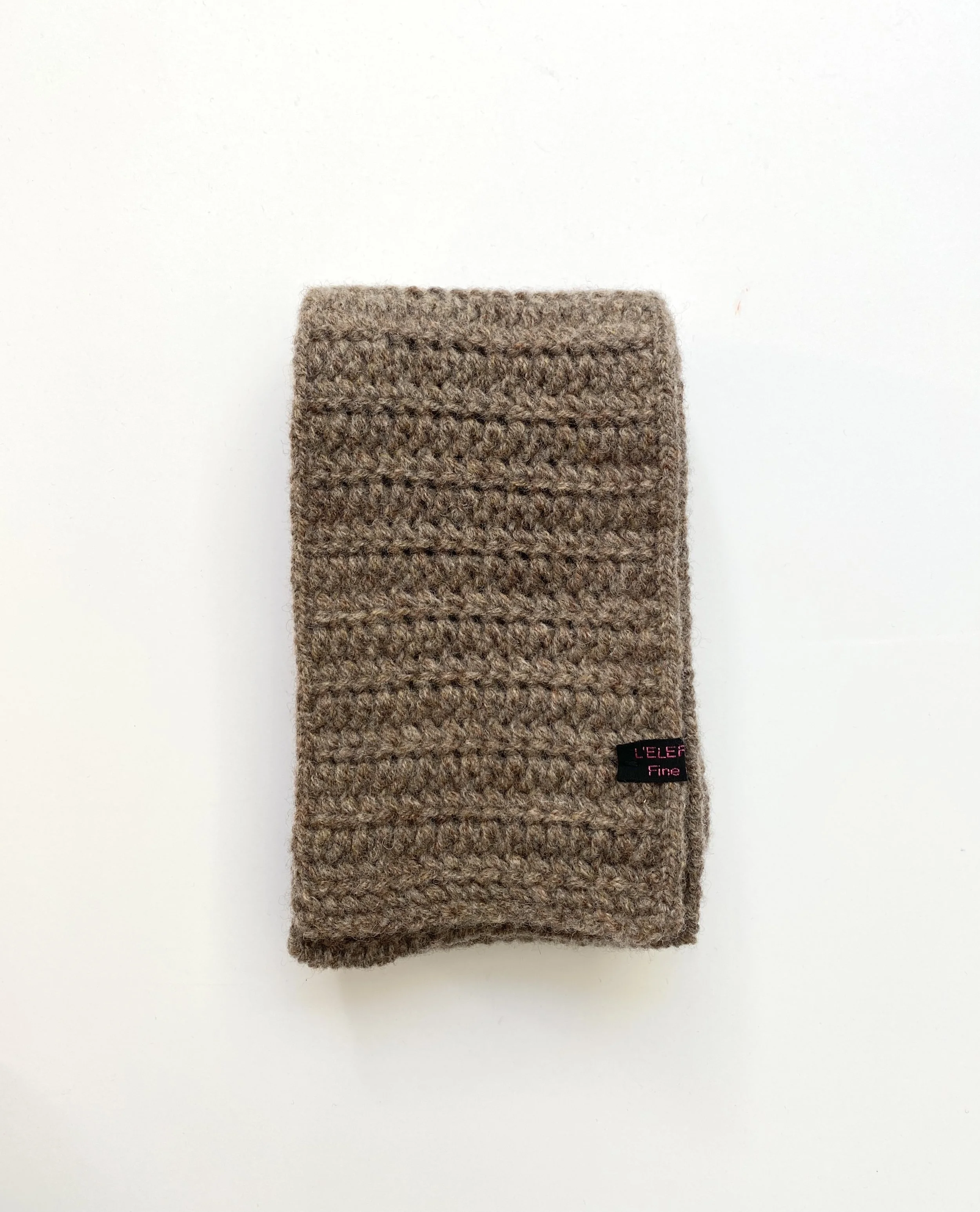 Scarf "SERPENTE" brown