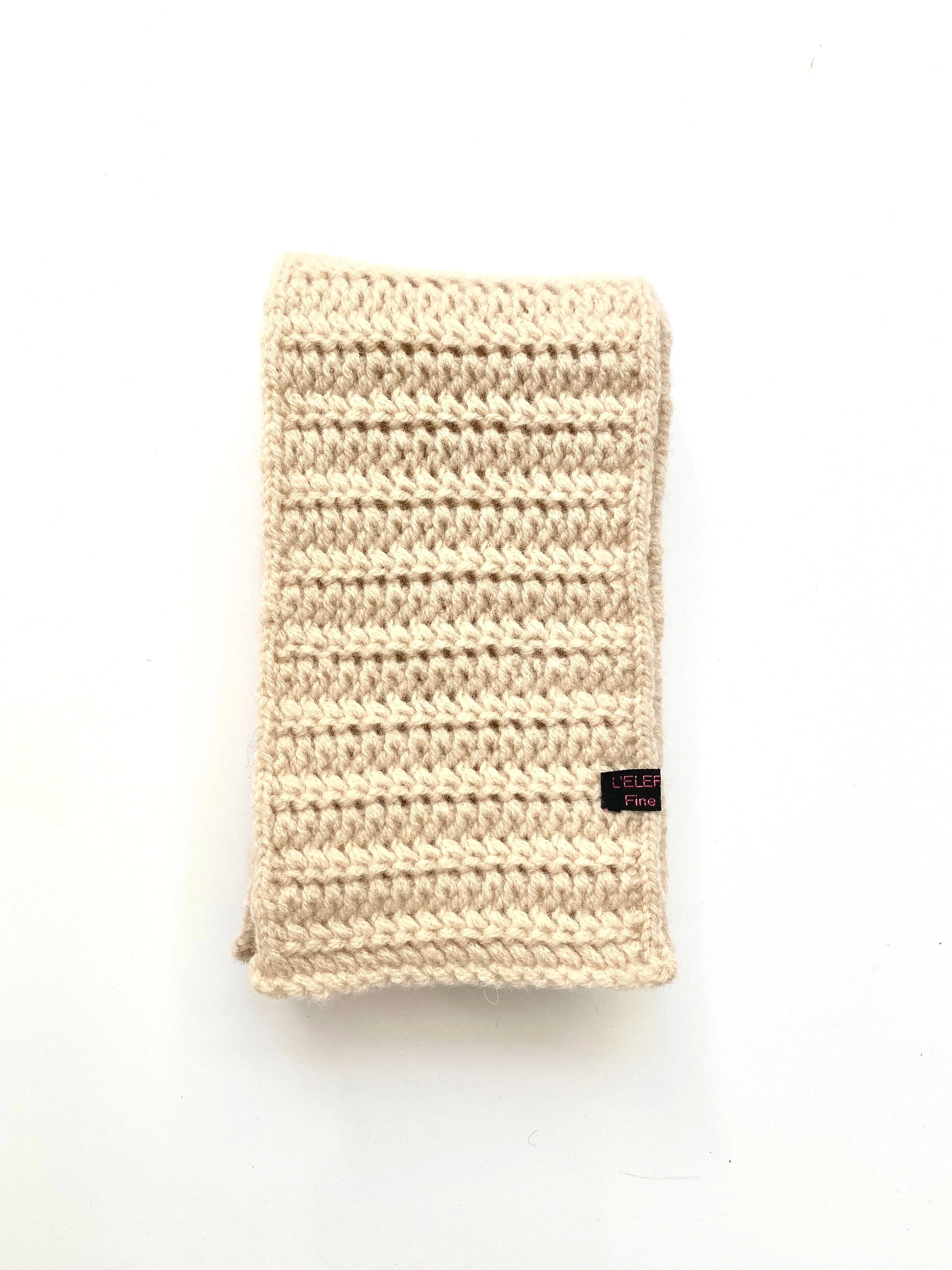 Scarf "SERPENTE" cream