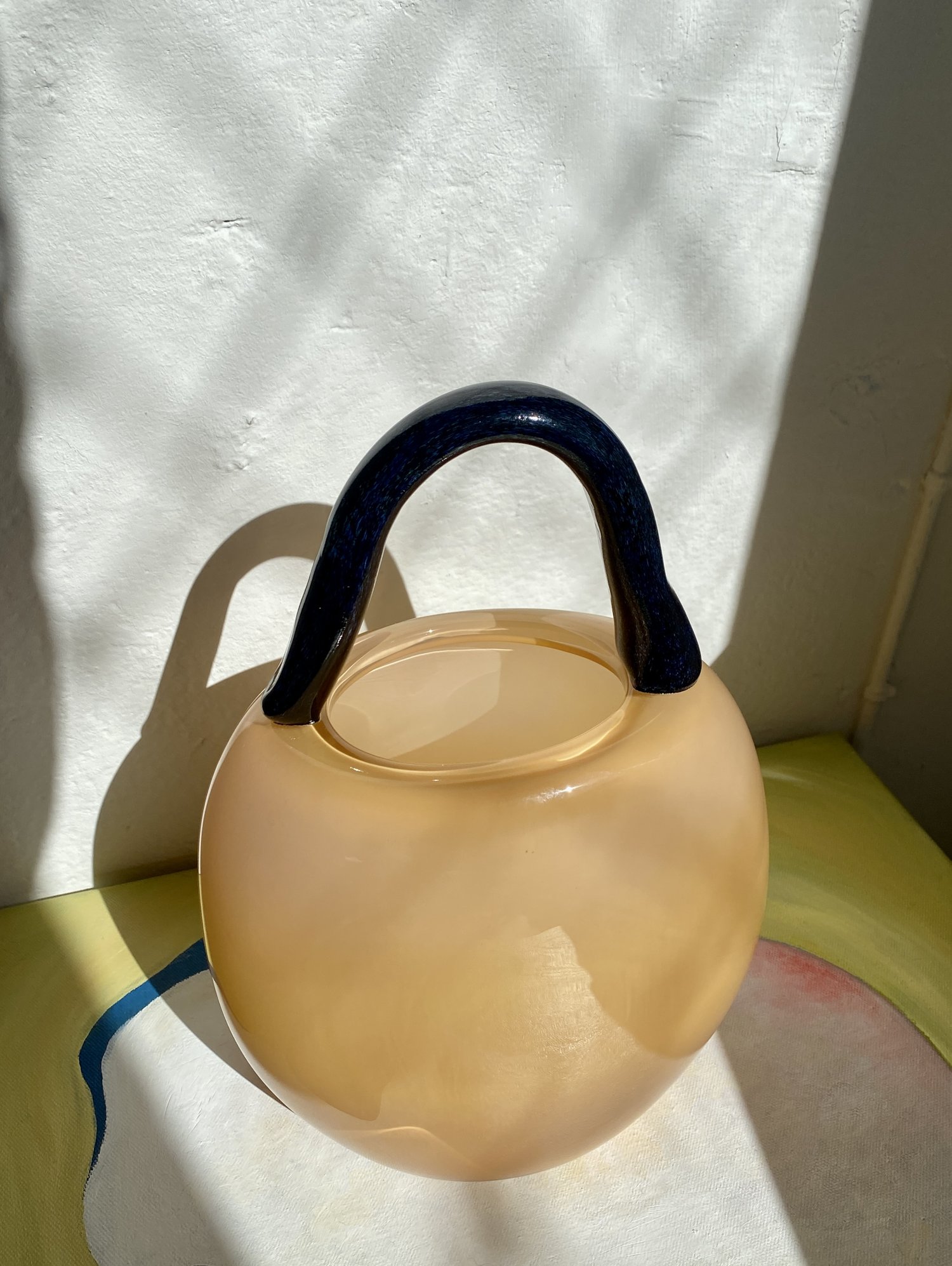 handmade glass vase borsetta lelefantino — L\'Elefantino