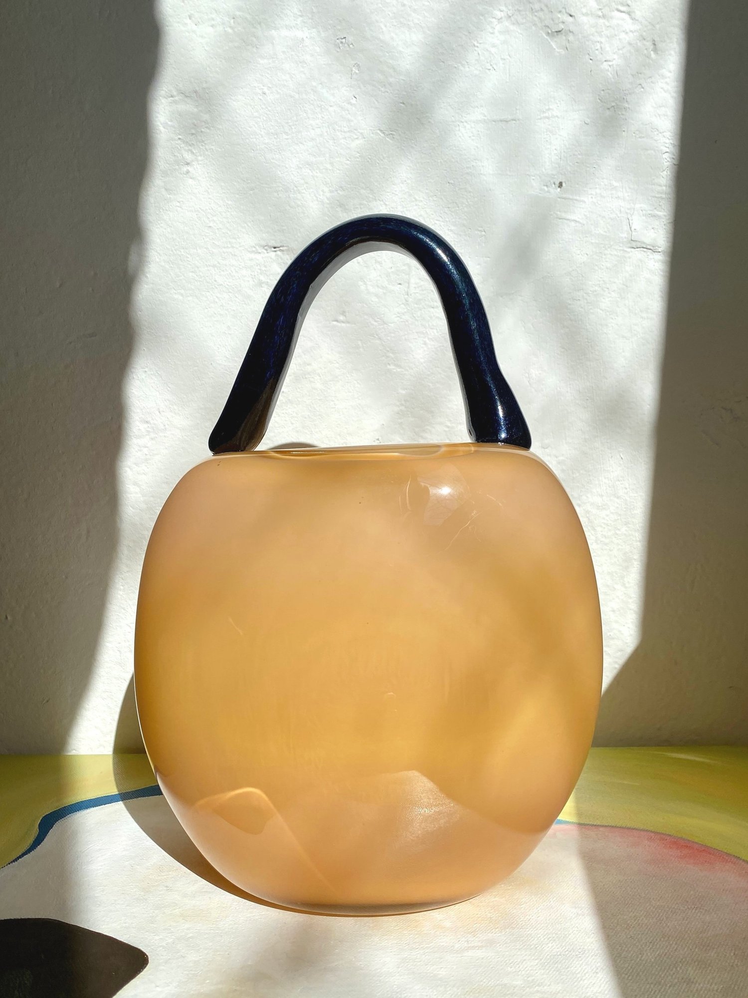 handmade glass vase borsetta lelefantino — L\'Elefantino | Tischvasen