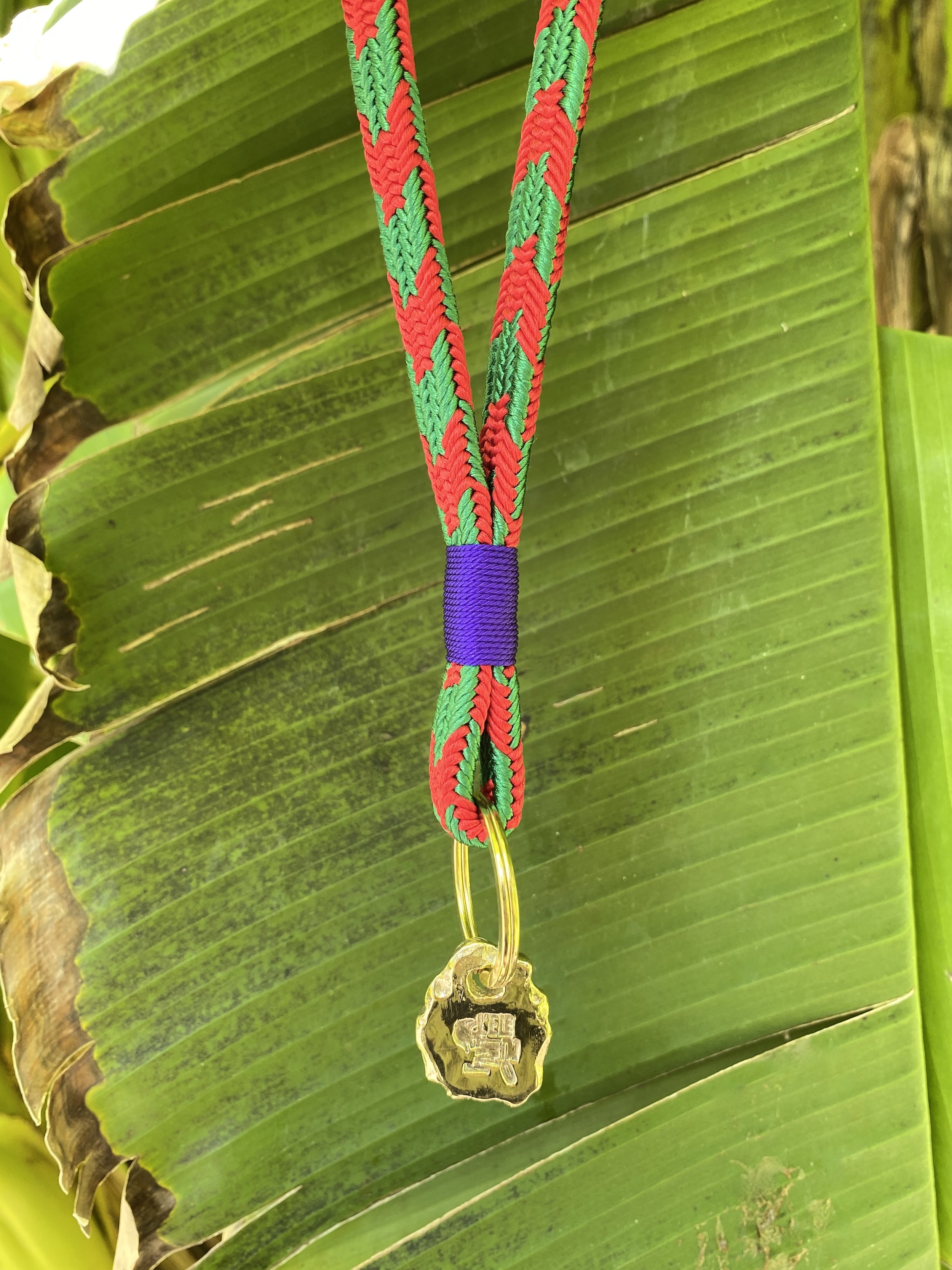 KEY STRAP long "ITALIA" purple finish
