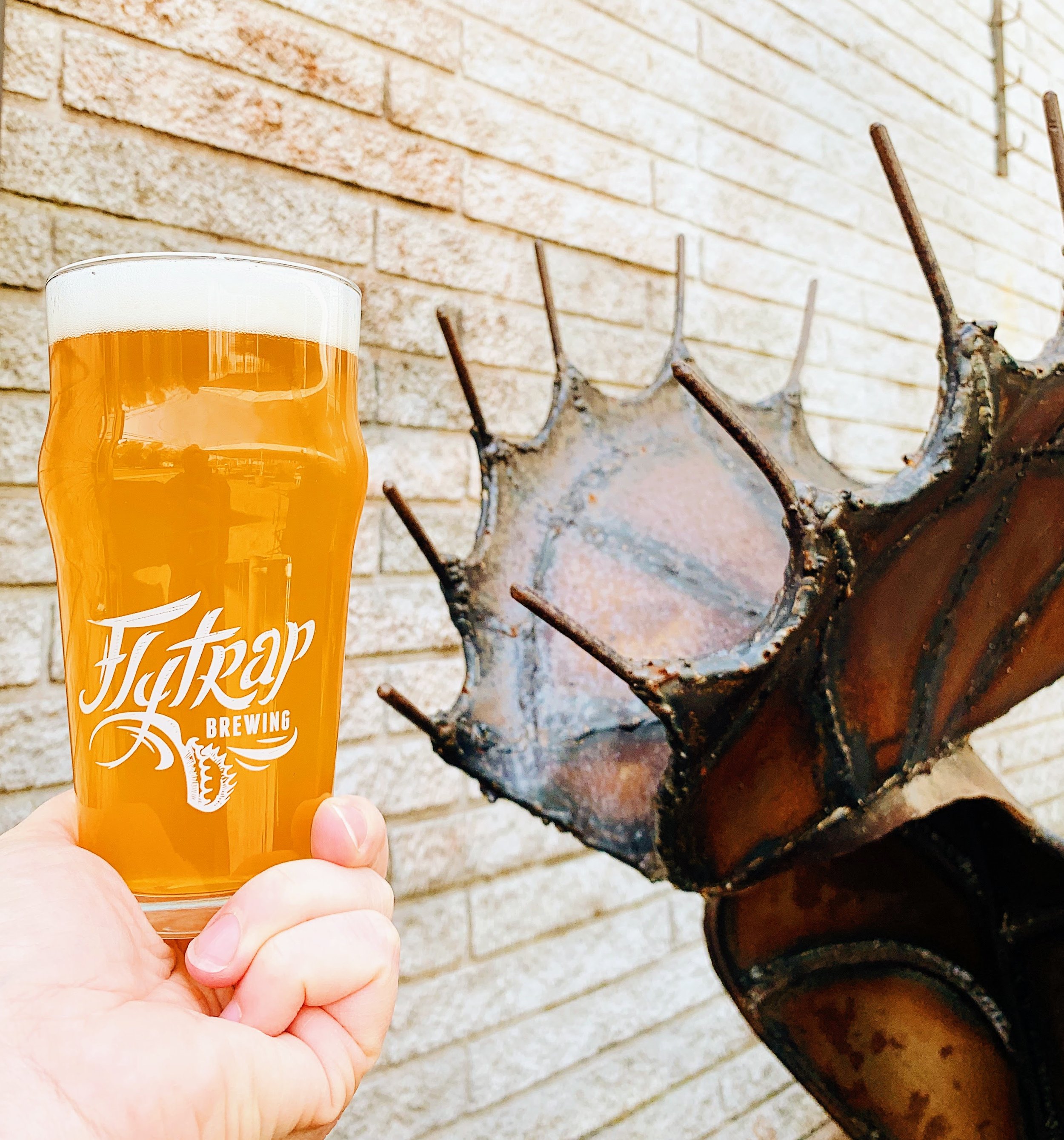 Flytrap Logo Glass (16oz.)