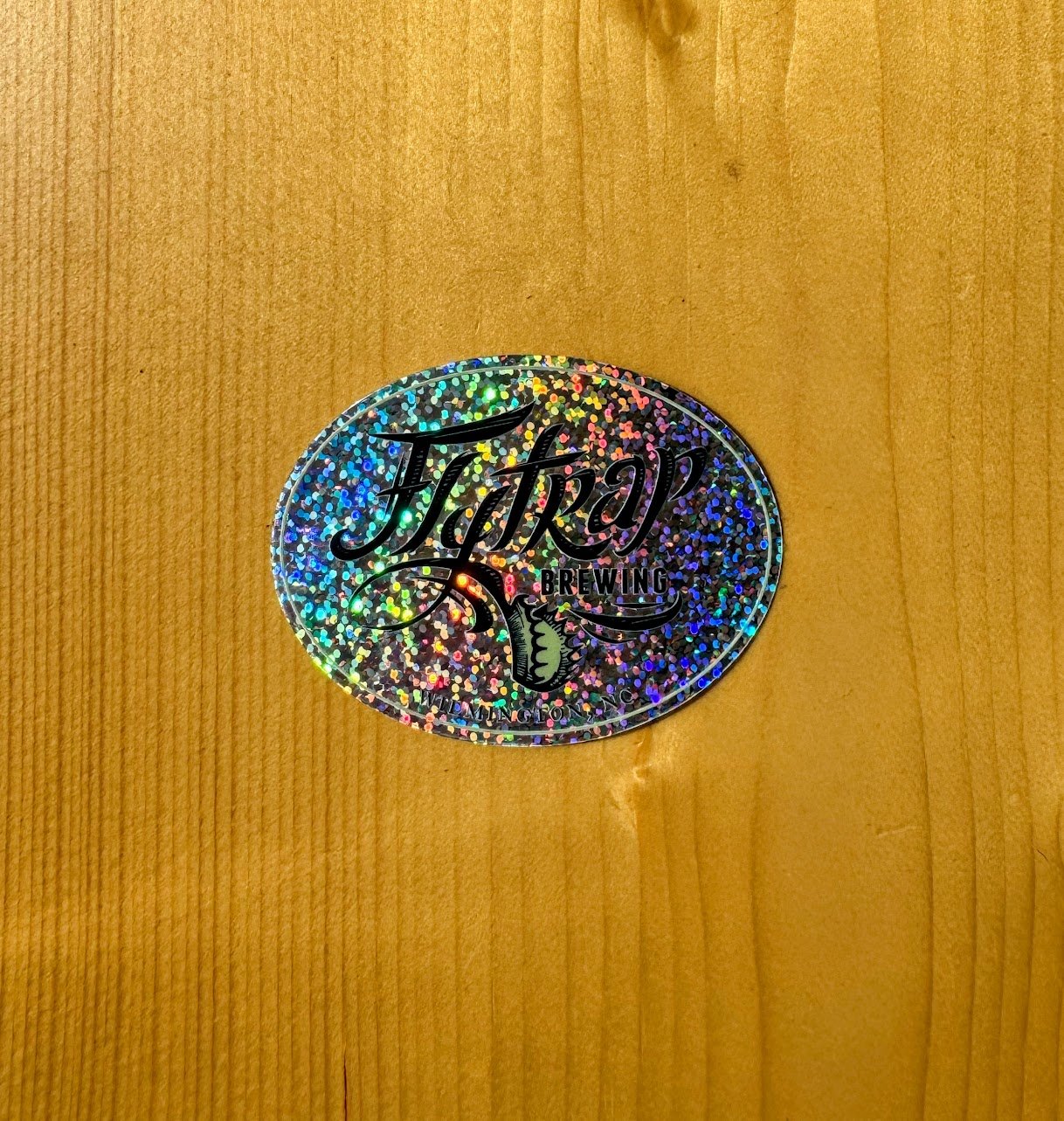 Small Flytrap Brewing Glitter Sticker