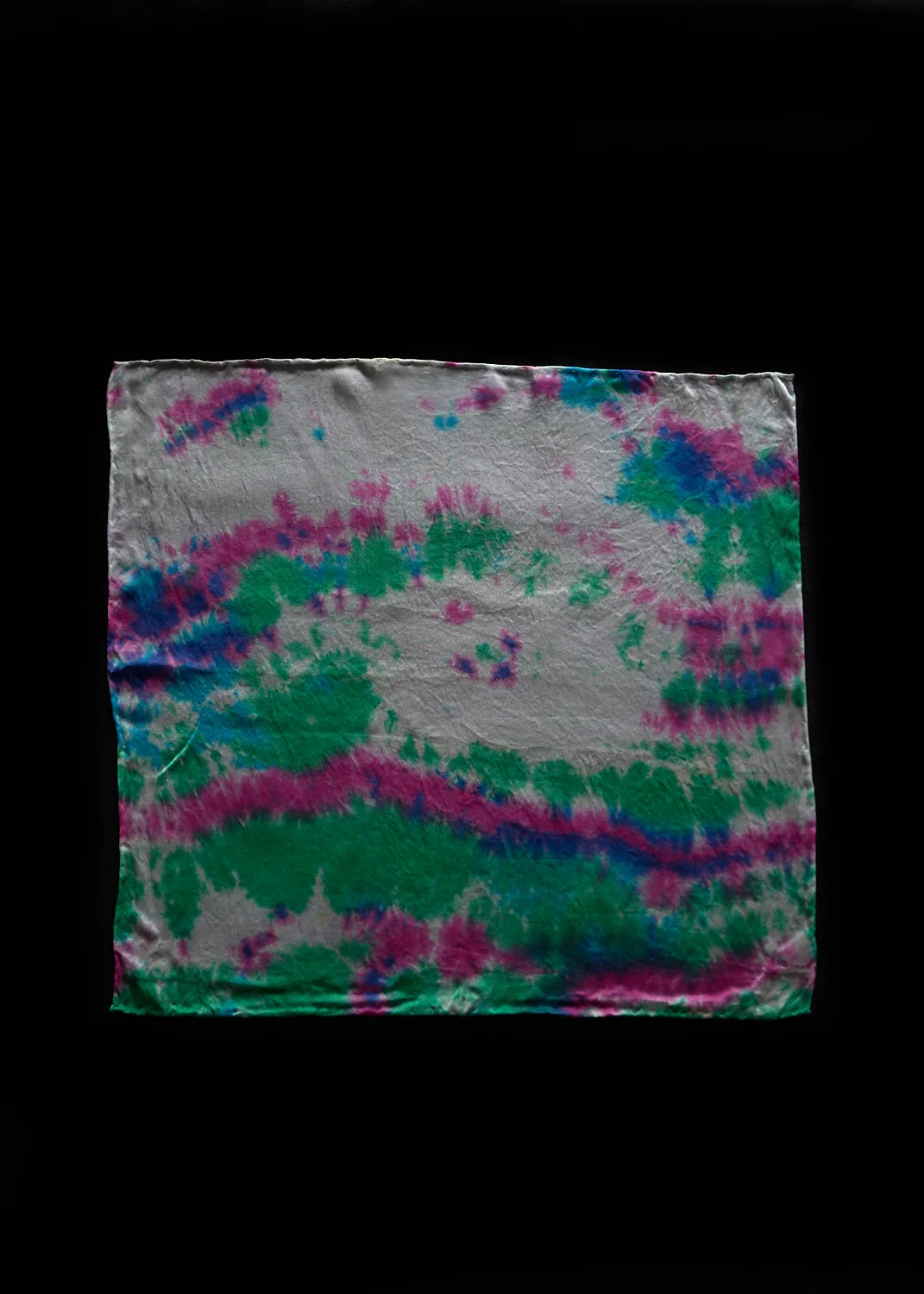 Tie Dye Silk Handkerchief 