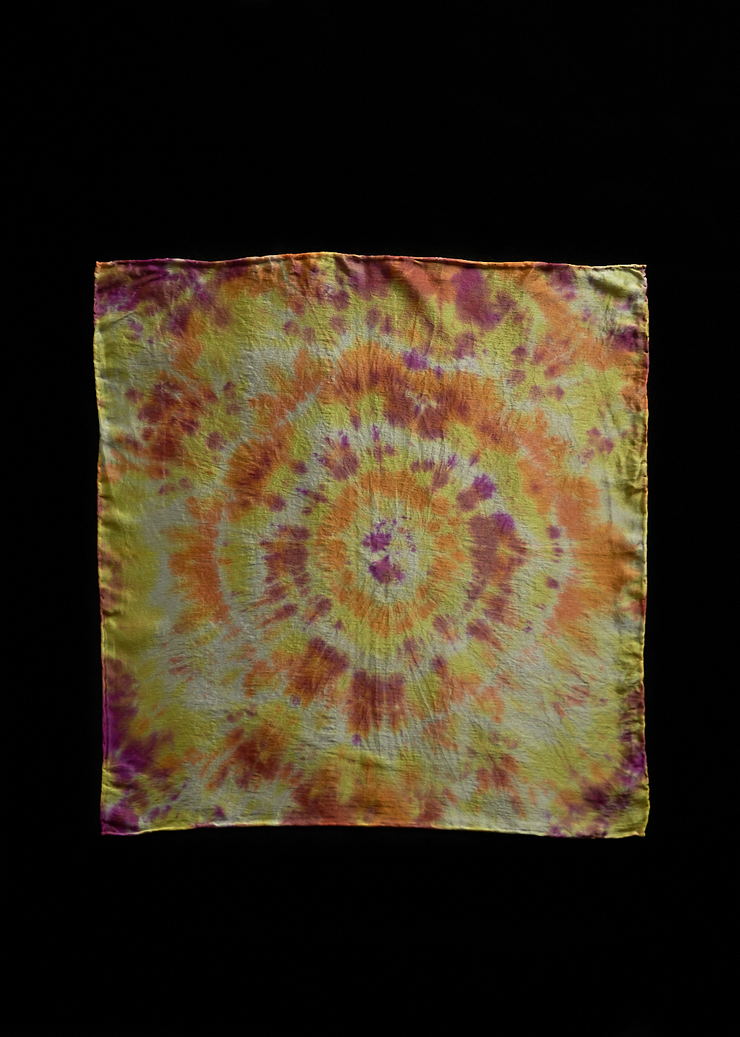 Tie Dye Silk Handkerchief 