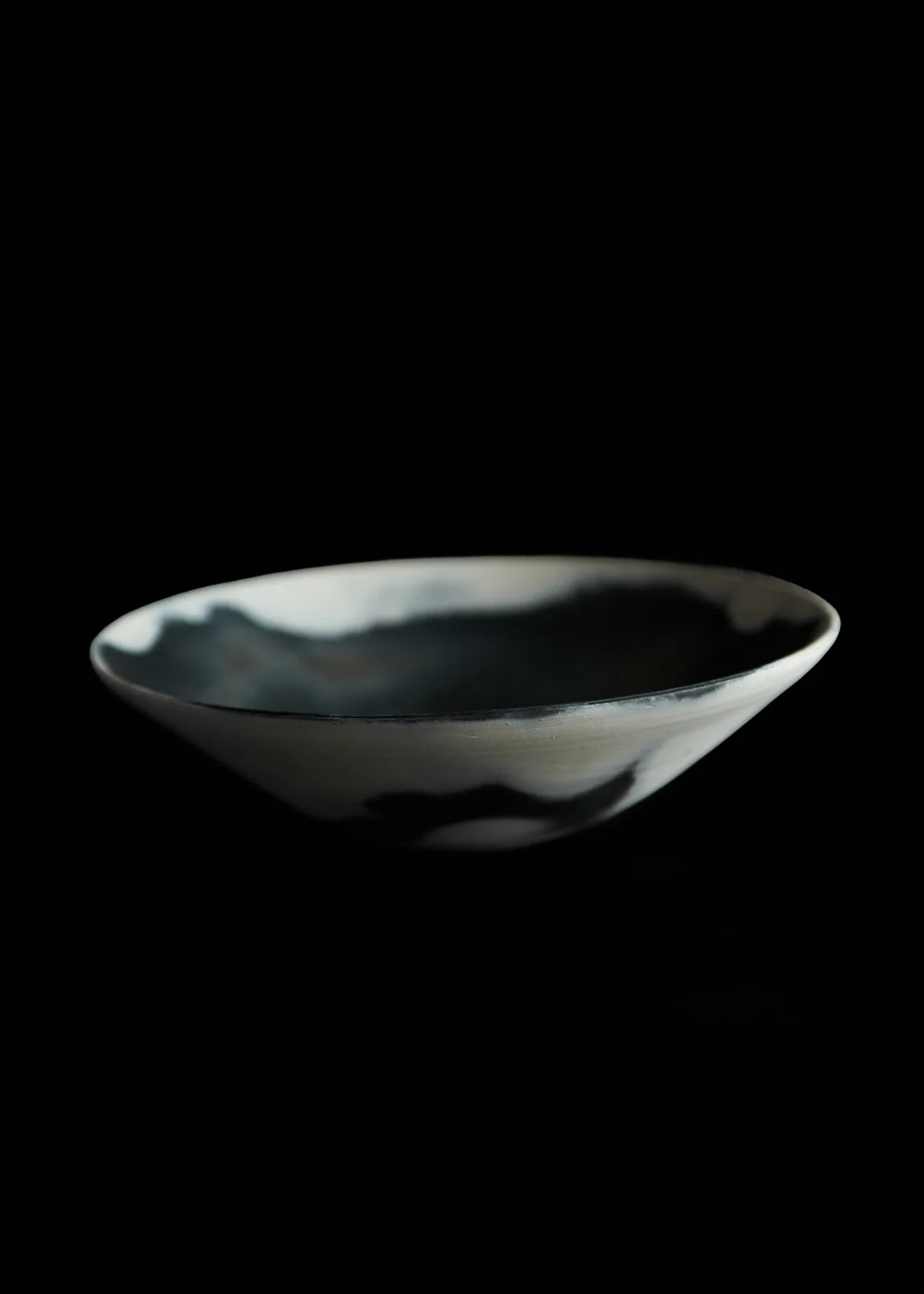 Raku Moon Bowl