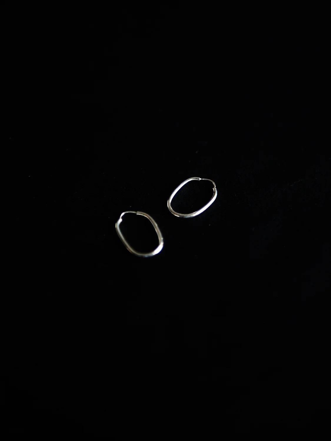 Oval Infinity Hoops