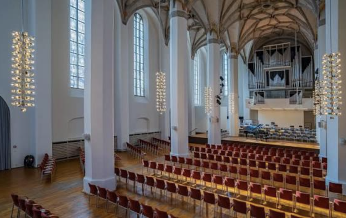 The concert hall interior. Ivo Wittmann.