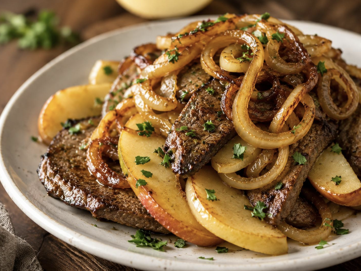 Berlin style calf’s liver