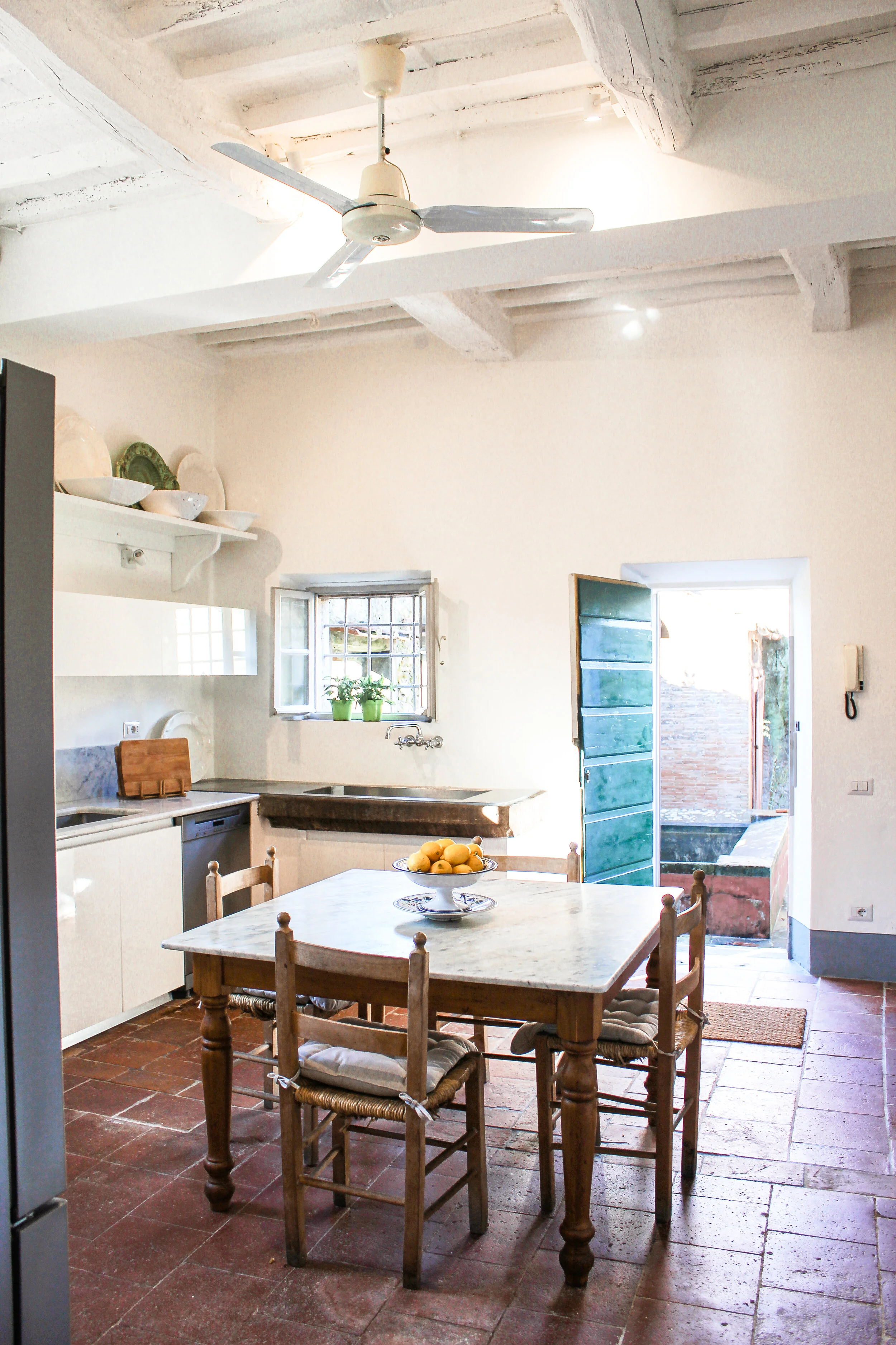 Villa Orsetti Tuscan Kitchen Table.JPG