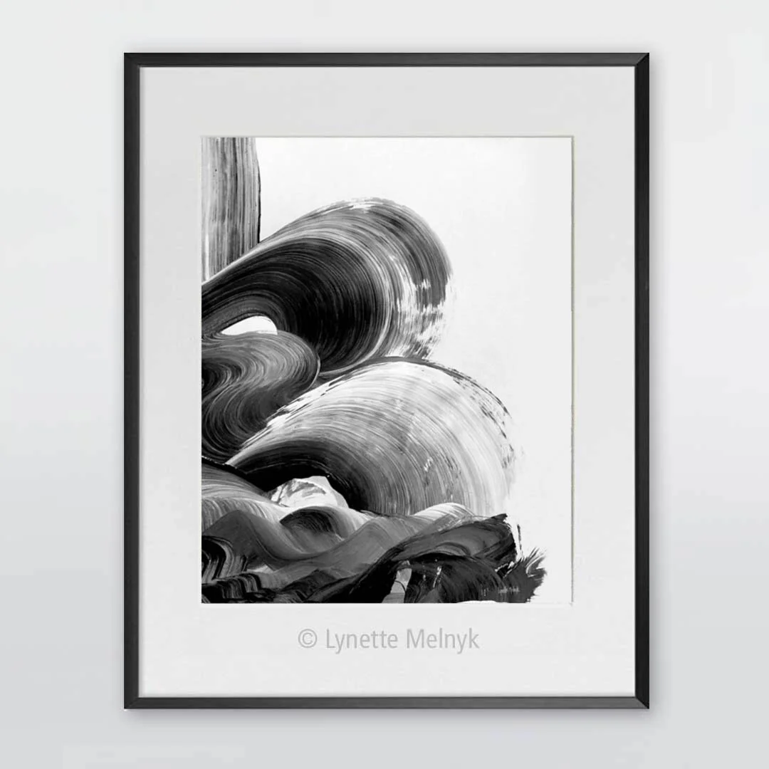Enjoy The Journey - black and white print