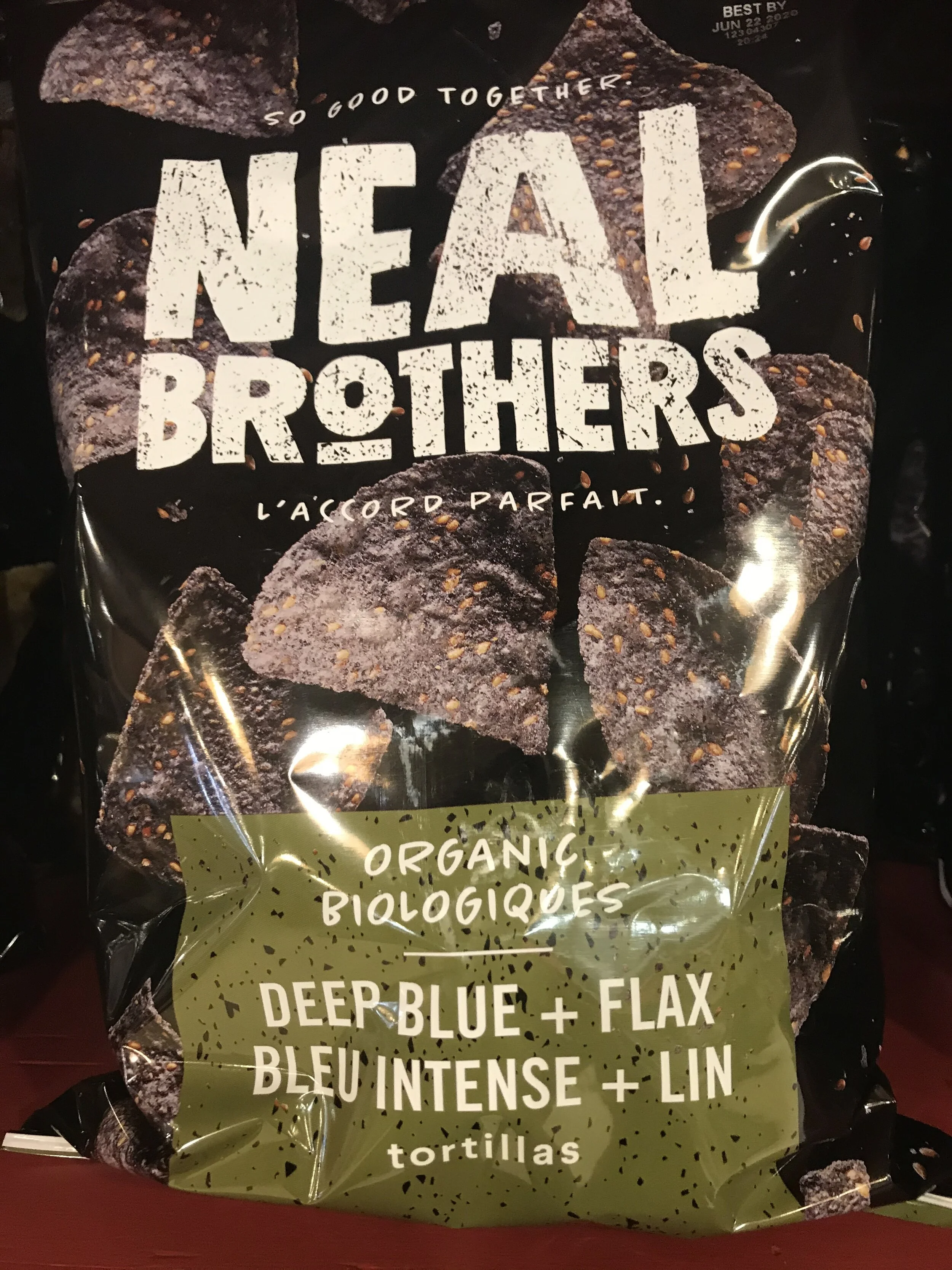 Neal Brothers Deep Blue and Flax Tortilla Chips — Kredl’s