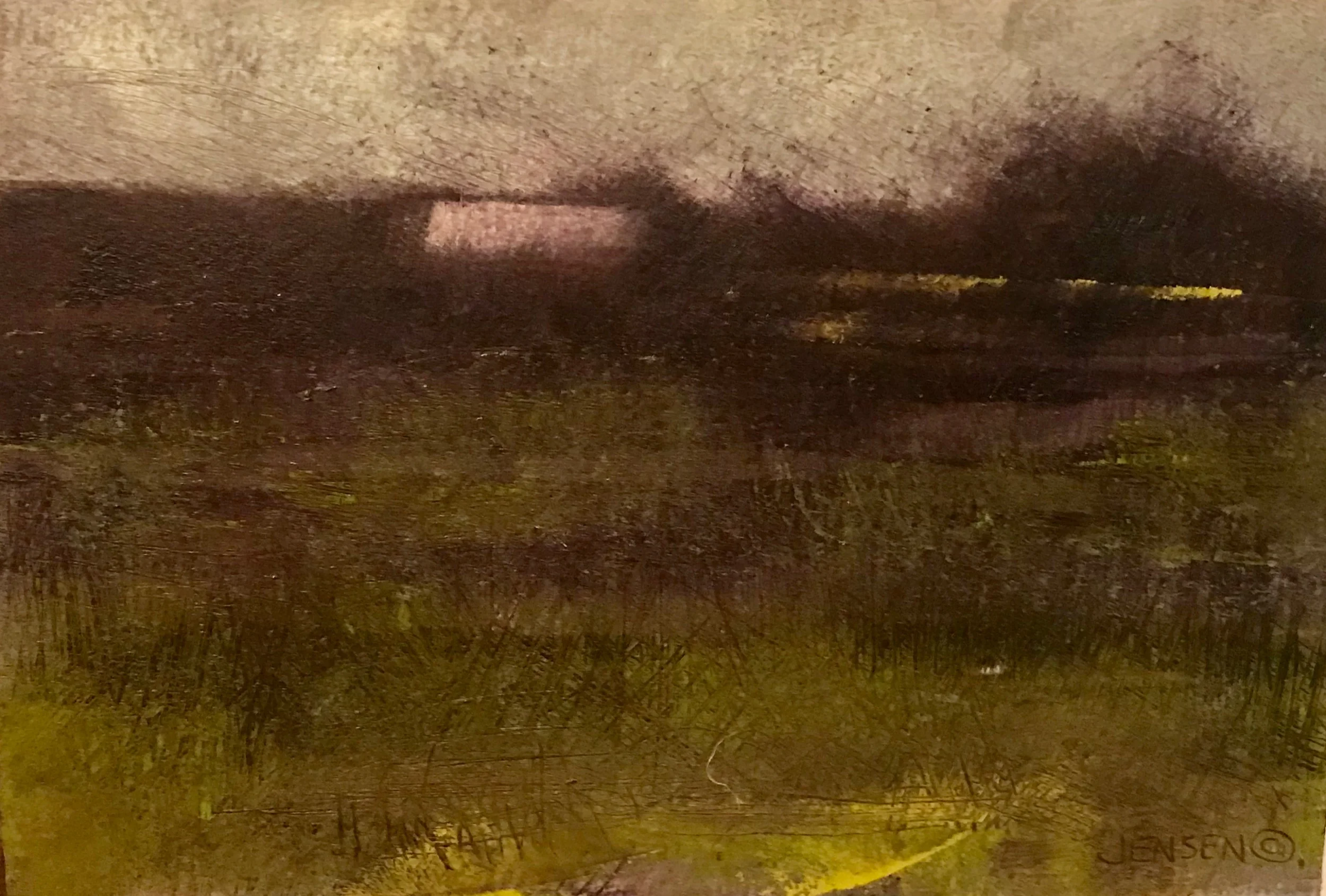 Farm Landscape #20 framed 13.25x15.75 $580