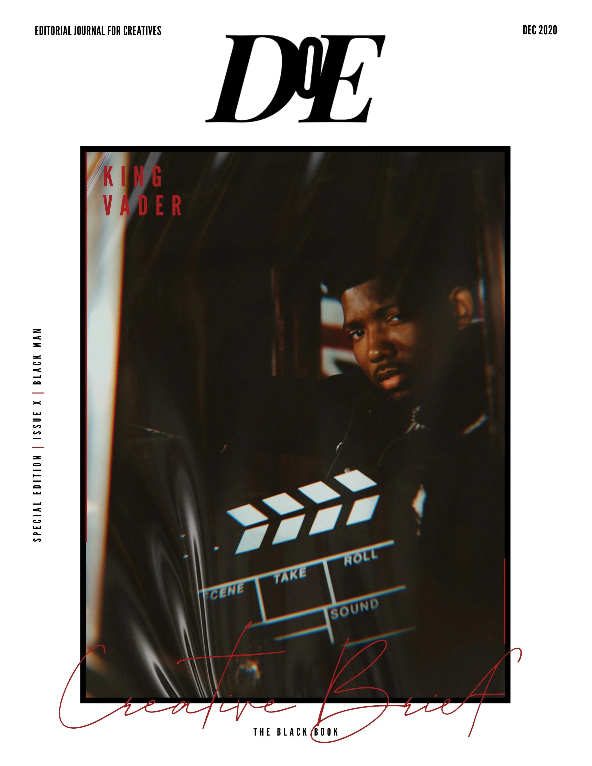 Doe Creative Brief No˚ 10: The Black Book (Issue X) Special Edition; Black Man Cover : Digital