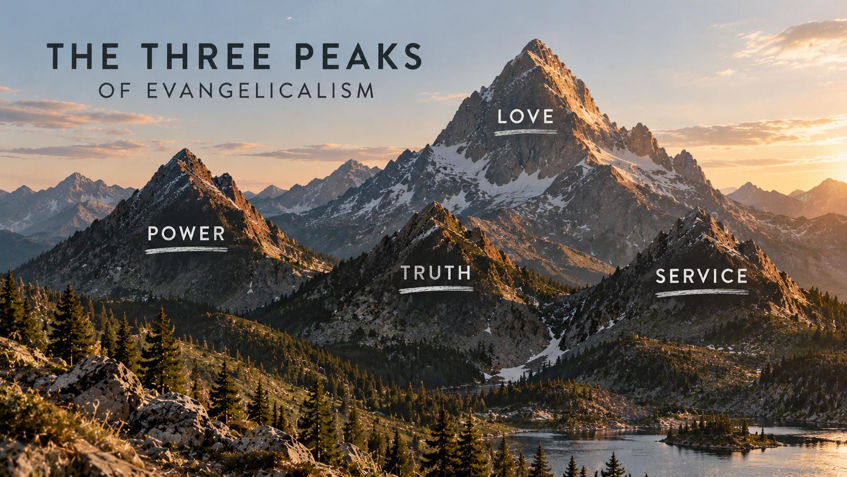 The Three Peaks of Evangelicalism
