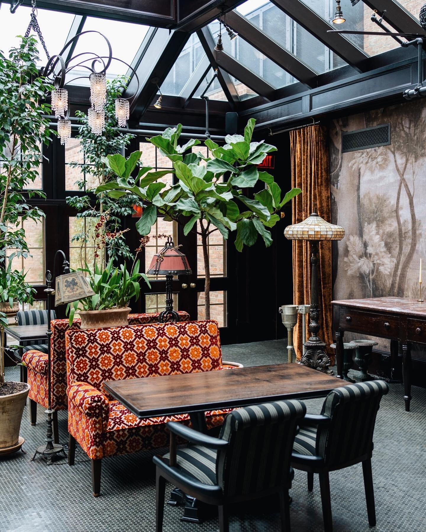 Our favorite weekend spot - the Maker Restaurant, where executive chef Michael Poiarkoff has carefully constructed an incredible and continuously evolving menu, served in this luscious conservatory 🌿⁠⁠
.⁠⁠
The backdrop of this beautiful space is a m